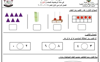 حل نموذج للاختبار التحصيلي 1 رياضيات