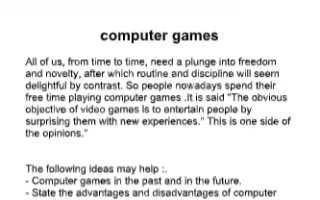 تقرير 3 Computer games انجليزي