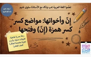 كسر همزة إن وفتحها لغة عربية