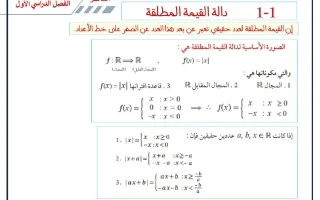 مذكرة رياضيات