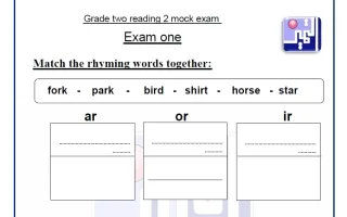 نموذج اختبار (القراءة) لغة انجليزية