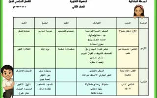 الحصيلة اللغوية لغة عربية
