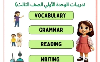 تدريبات الوحدة الأولى لغة انجليزية
