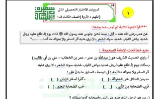 تدريبات الاختبار التحصيلي الثاني (الفهم - الثروة