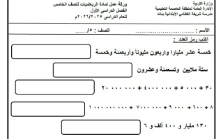 مراجعة رياضيات