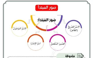 نحو المبتدأ وصوره لغة عربية
