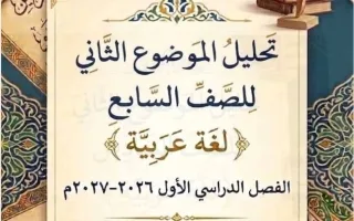 تحليل الموضوع الثاني (السعادة) لغة عربية