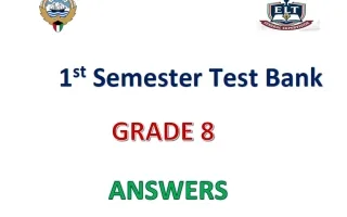 اجابة بنك أسئلة لغة انجليزية