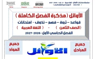 حل مذكرة آيات من سورة الفرقان لغة عربية