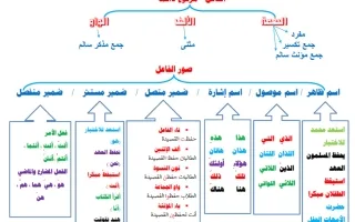 خريطة الفاعل وصوره لغة عربية
