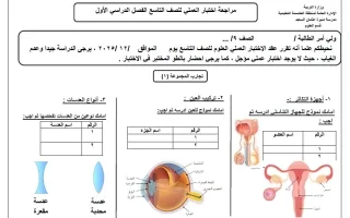 مراجعة اختبار العملي علوم