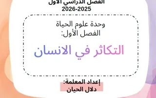 انفوجرافيك فصل التكاثر في الانسان علوم