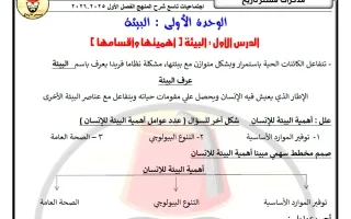 مذكرة اجتماعيات